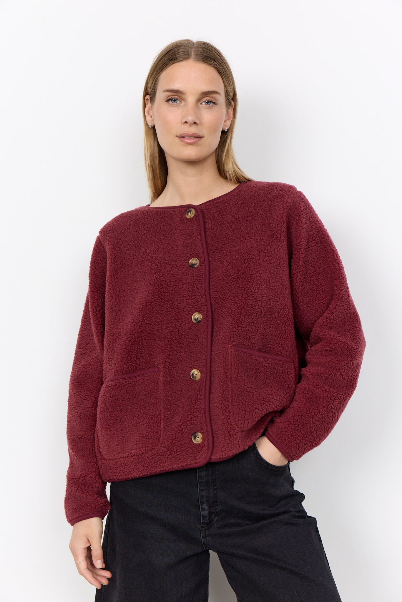 Soyaconcept Cardigan Onyx 2 - Oxblood Red