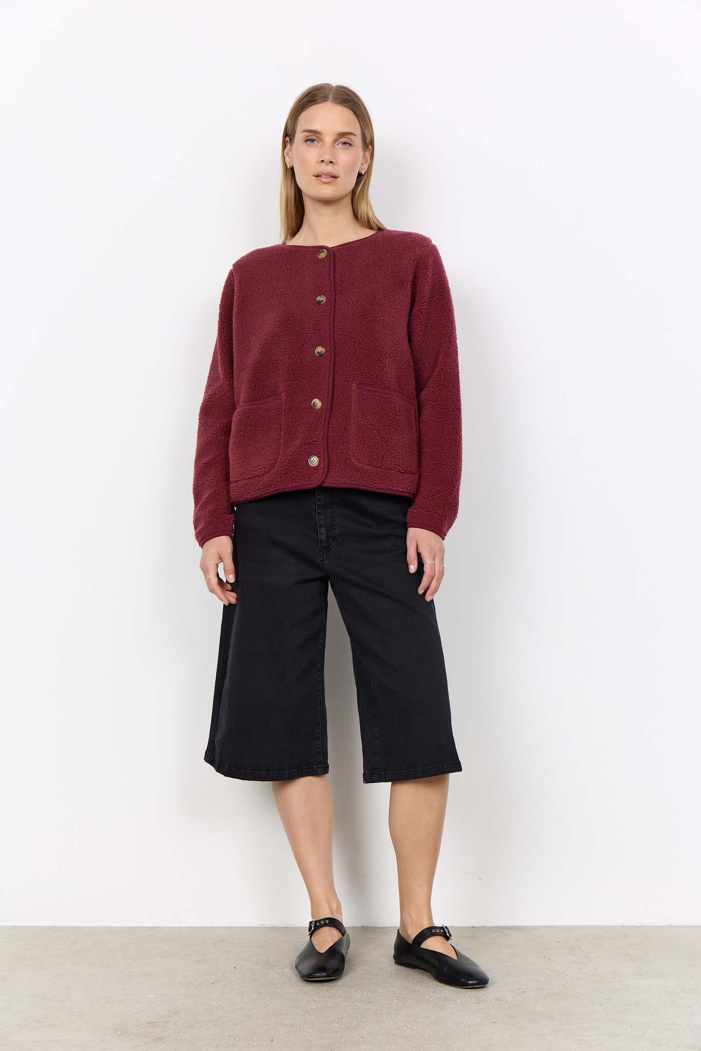 Soyaconcept Cardigan Onyx 2 - Oxblood Red