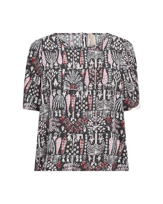 Soyaconcept Blouse Golfi 1 - Oxblood Red Combi