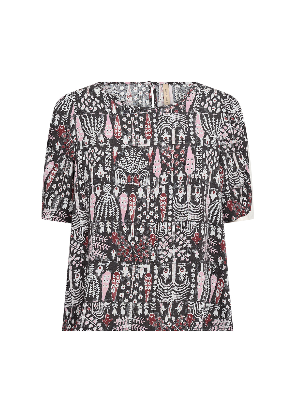 Soyaconcept Bluse Golfi 1 - Oxblood Red Combi