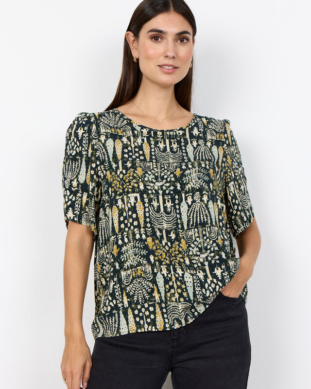 Soyaconcept Blouse Golfi 1 - Grape Leaf Combi