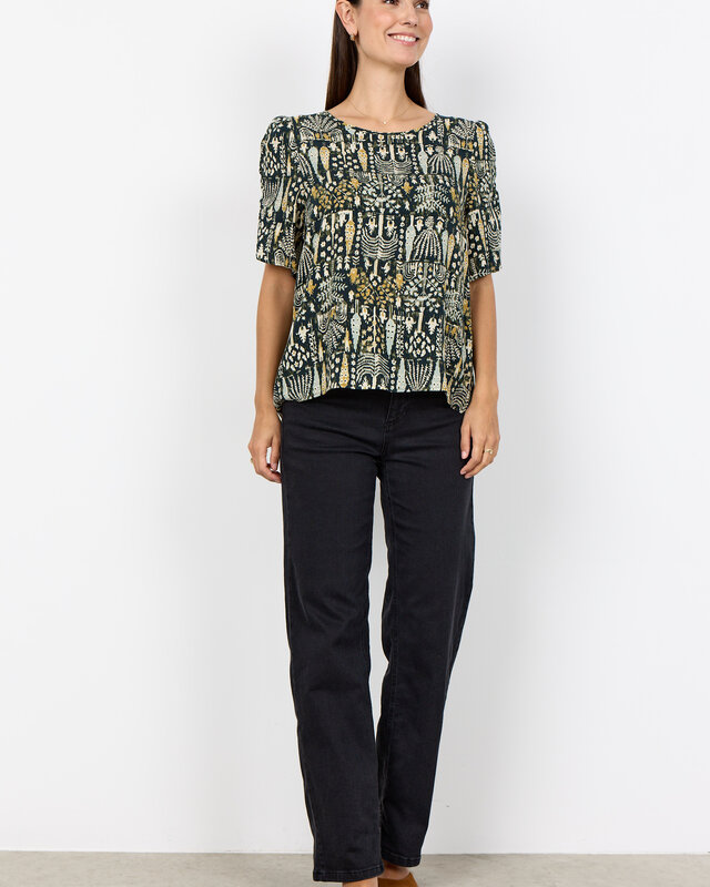 Soyaconcept Bluse Golfi 1 - Grape Leaf Combi