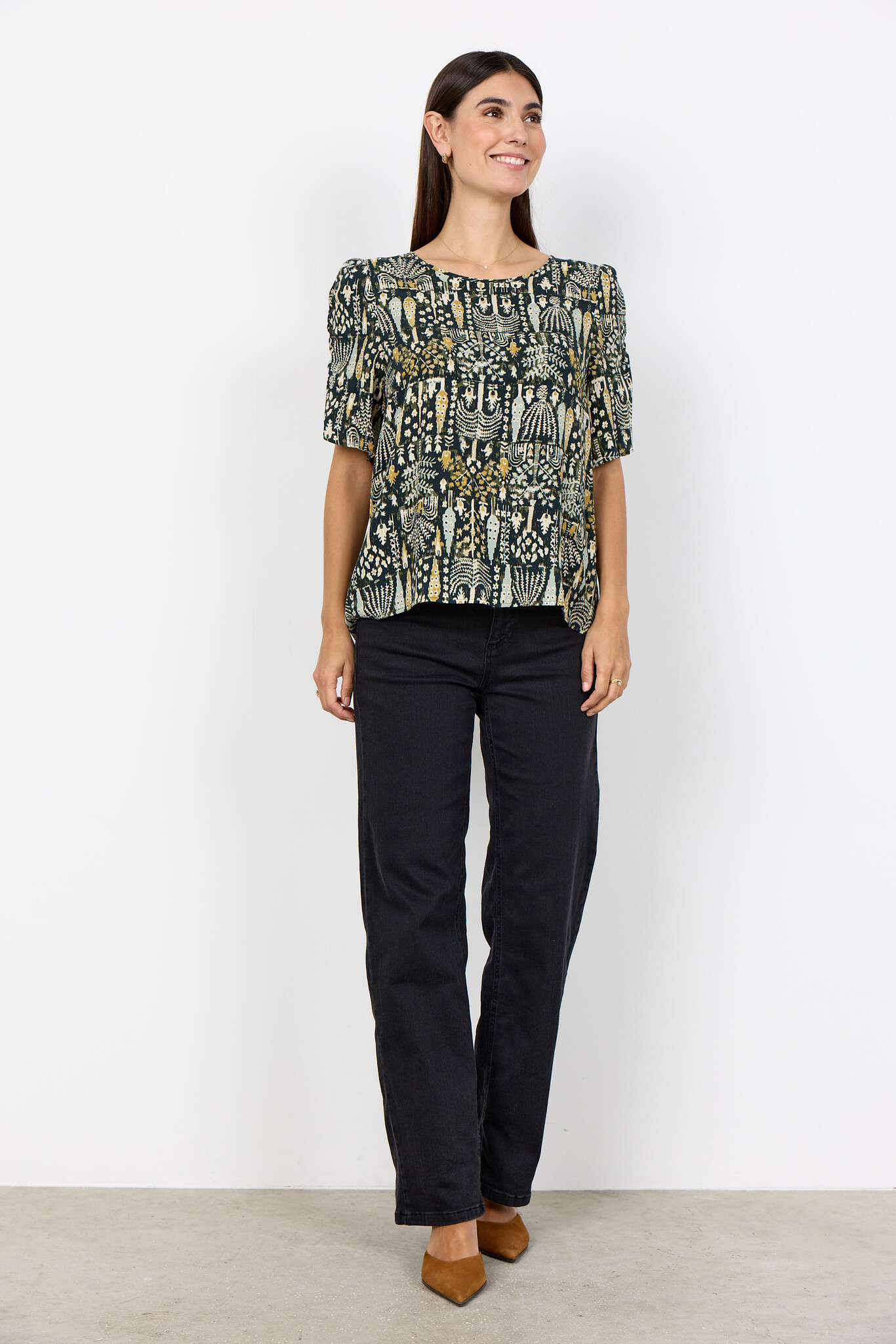 Soyaconcept Blouse Golfi 1 - Grape Leaf Combi