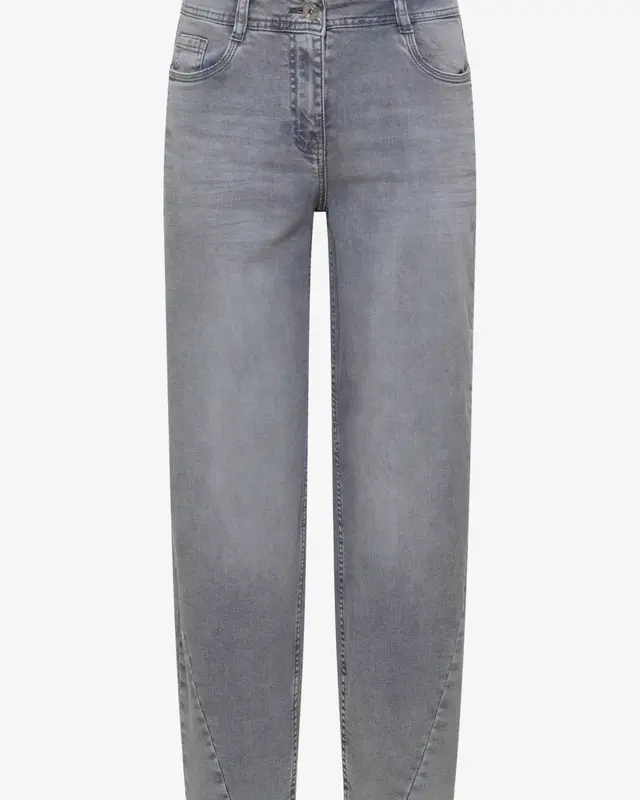 Cecil Barrel Leg Jeans Scarlett - Light Grey Wash