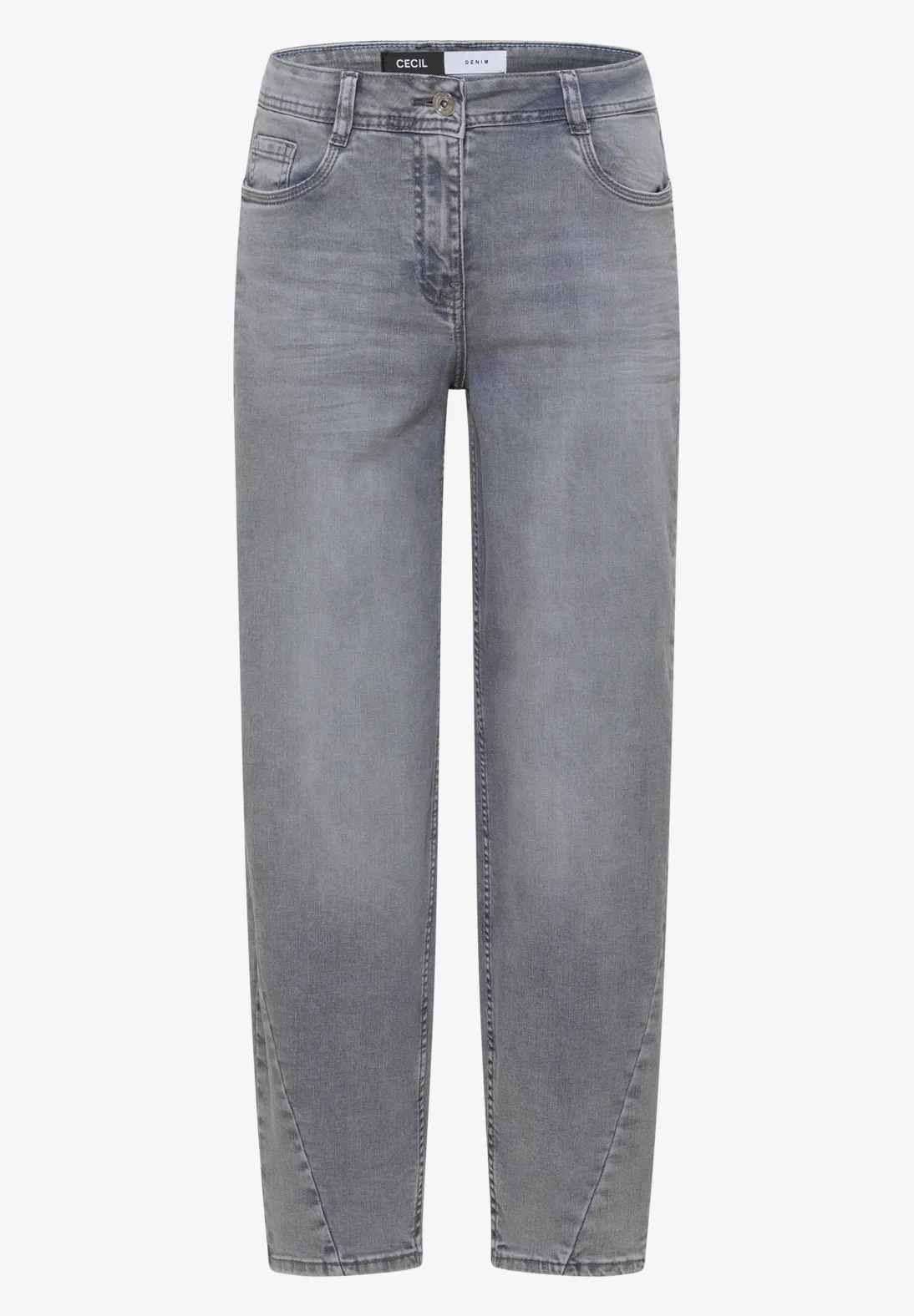 Cecil Barrel Leg Jeans Scarlett - Light Grey Wash