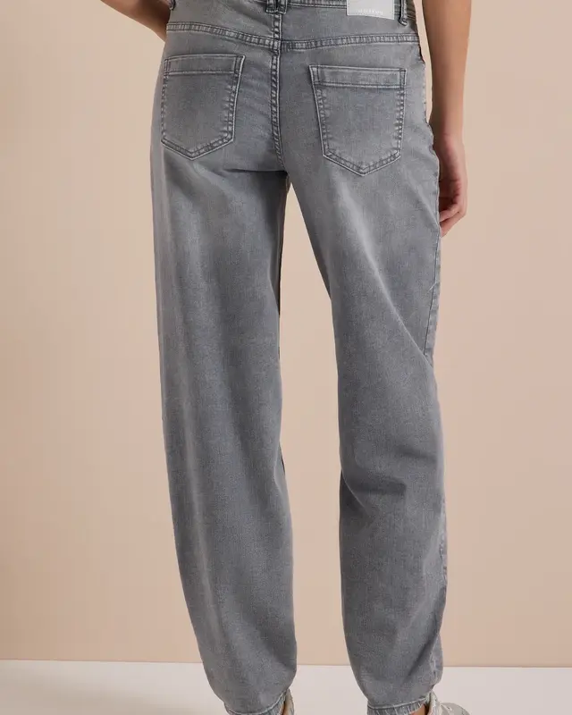 Cecil Barrel Leg Jeans Scarlett - Light Grey Wash