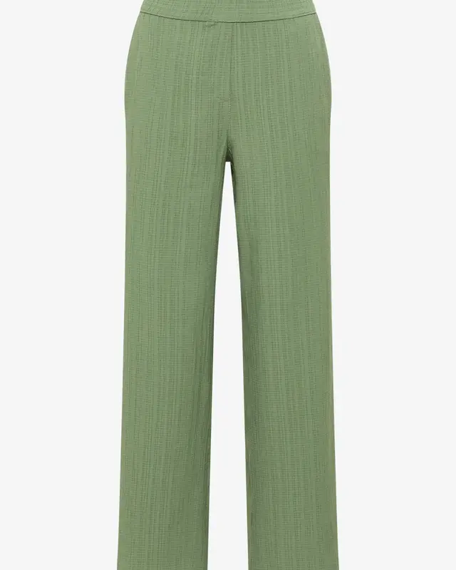 Cecil Wide Leg Pants Neele - Deep Matcha Green