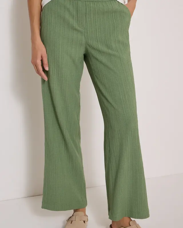 Cecil Wide Leg Hose Neele - Deep Matcha Green