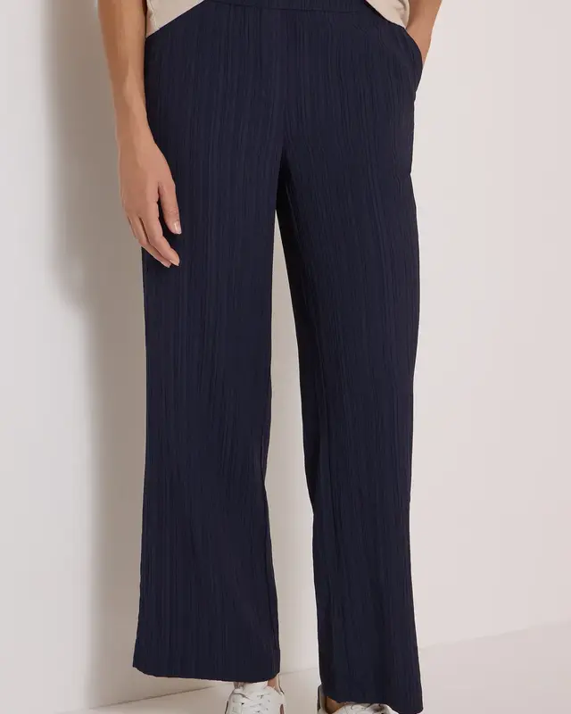 Cecil Wide Leg Hose Neele - Urban Dark Blue