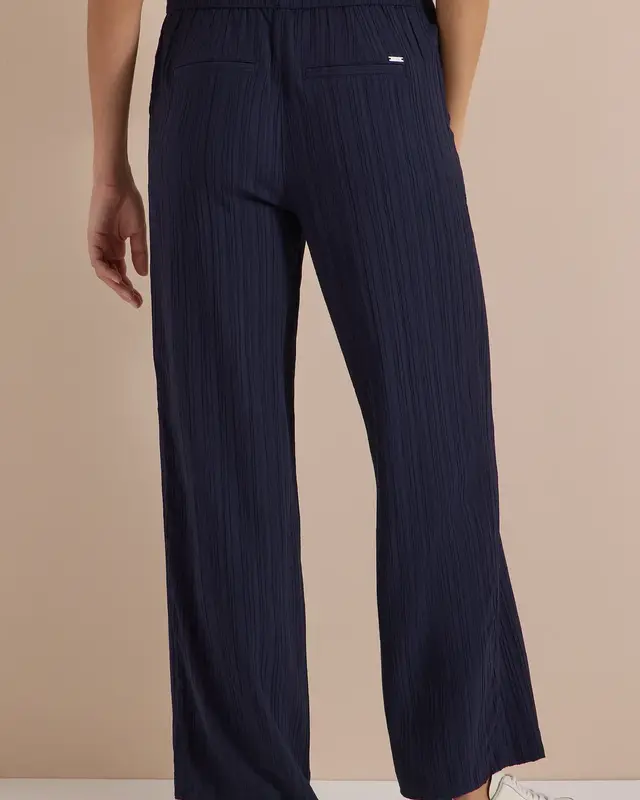 Cecil Wide Leg Hose Neele - Urban Dark Blue