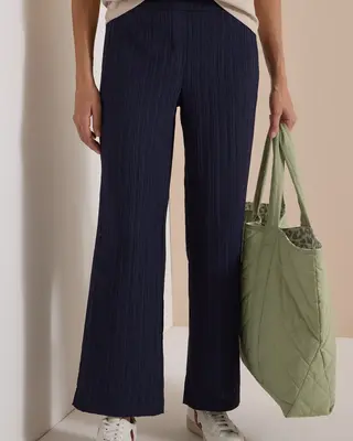 Cecil Wide Leg Pants Neele - Urban Dark Blue
