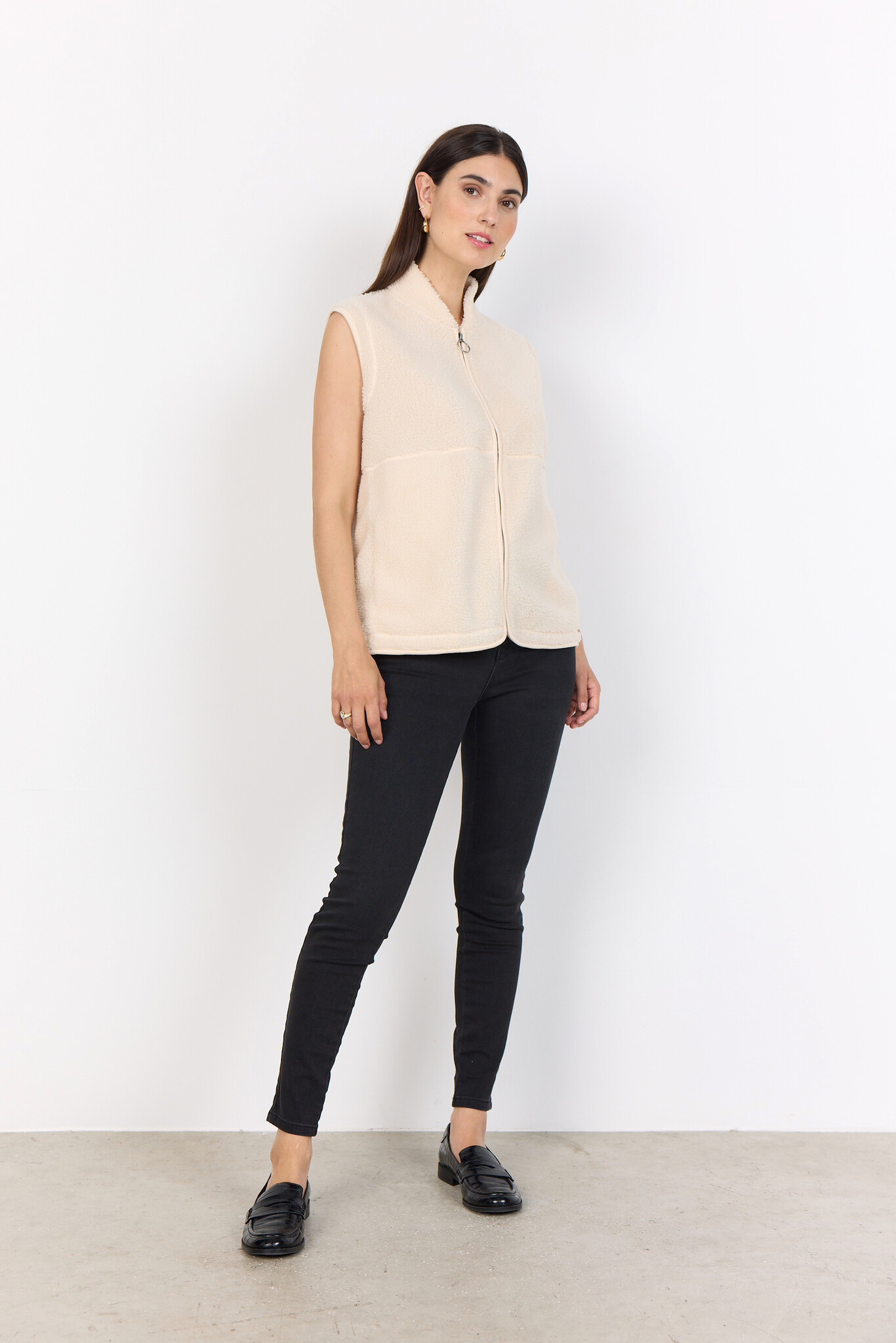 Soyaconcept Vest Onyx 3 - Cream