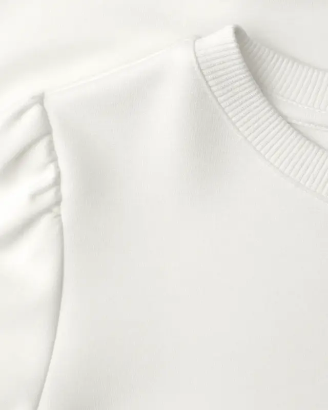 Street One Studio Effen Shirt met Plooien - Off White