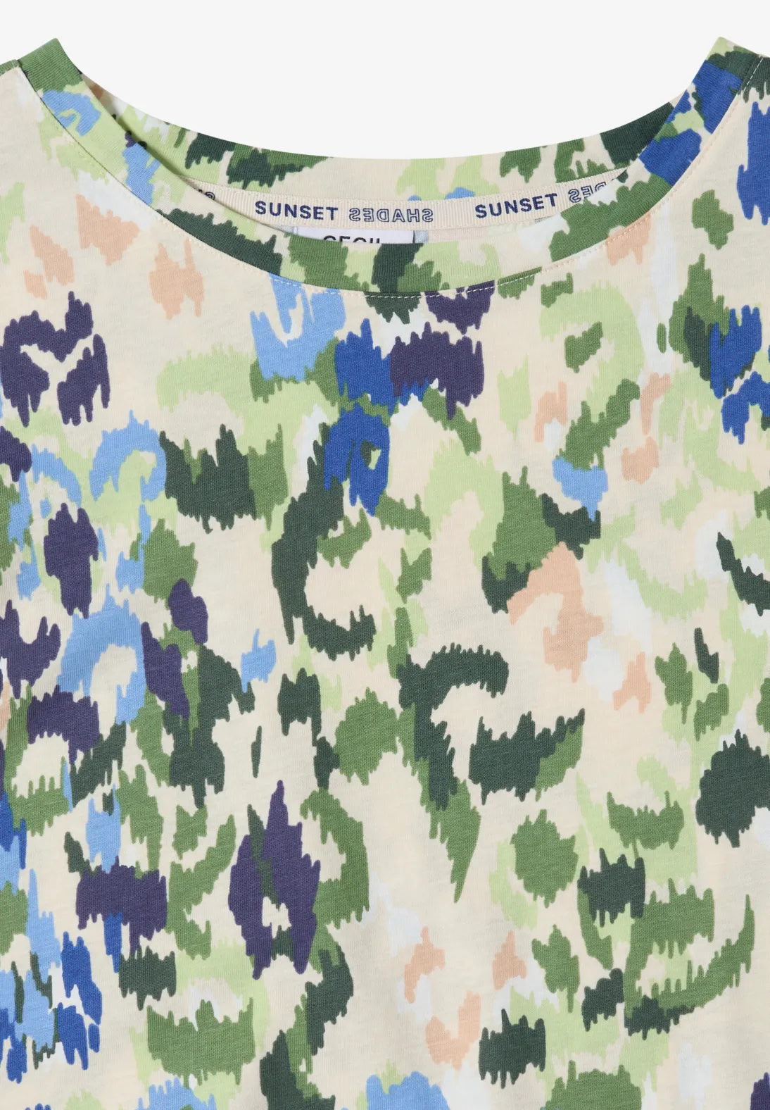 Cecil Shirt with Print - Cashmere Beige