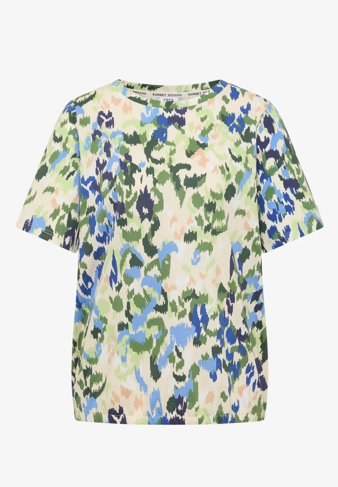 Cecil Shirt met Print - Cashmere Beige