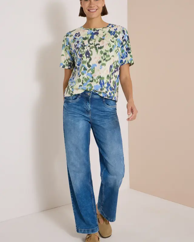 Cecil Shirt mit Print - Cashmere Beige