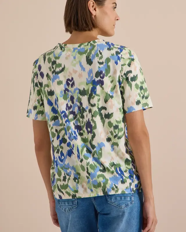 Cecil Shirt met Print - Cashmere Beige