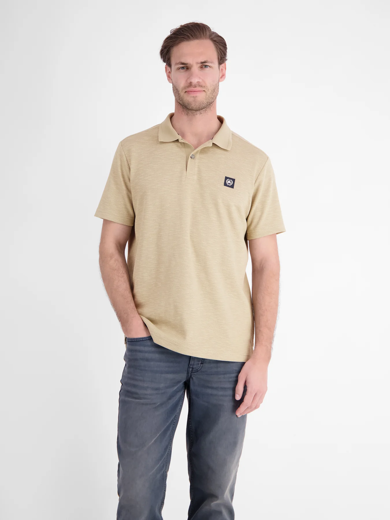 Lerros Poloshirt - Gravel Beige