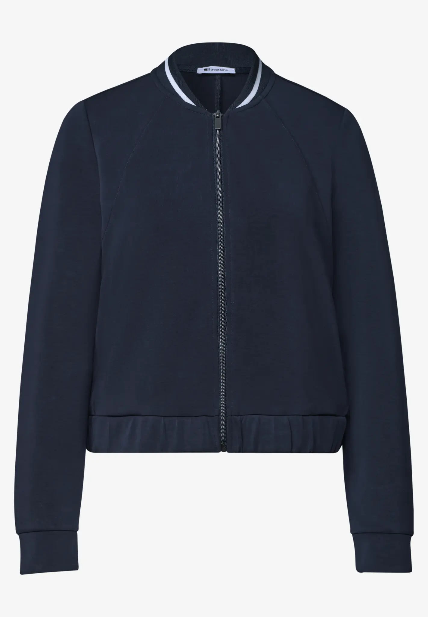 Street One Silk Look Jasje - Darkest Blue