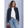 Silk Look Jacke - Darkest Blue