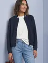 Street One Silk Look Jasje - Darkest Blue