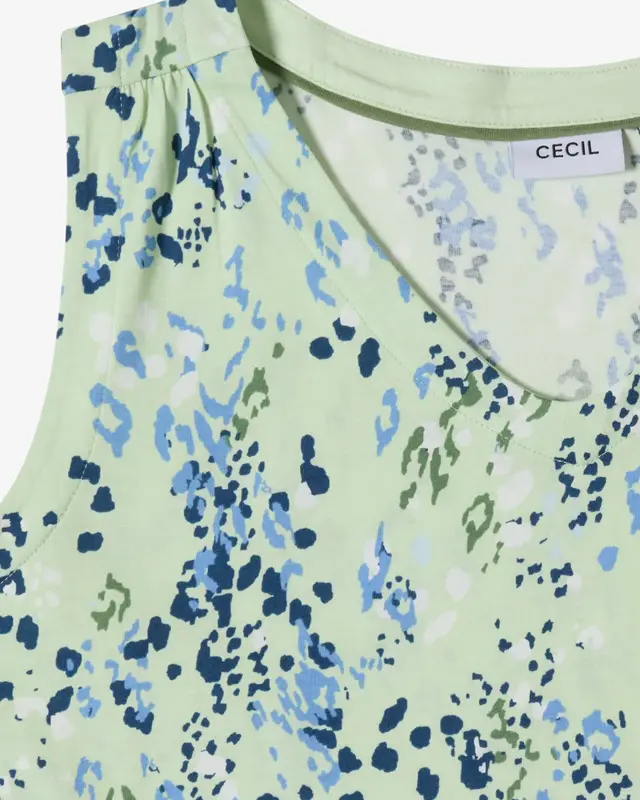 Cecil Top mit Print - Raw Matcha Lime