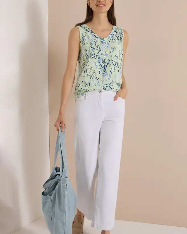 Cecil Top mit Print - Raw Matcha Lime