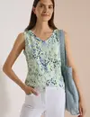 Cecil Top mit Print - Raw Matcha Lime