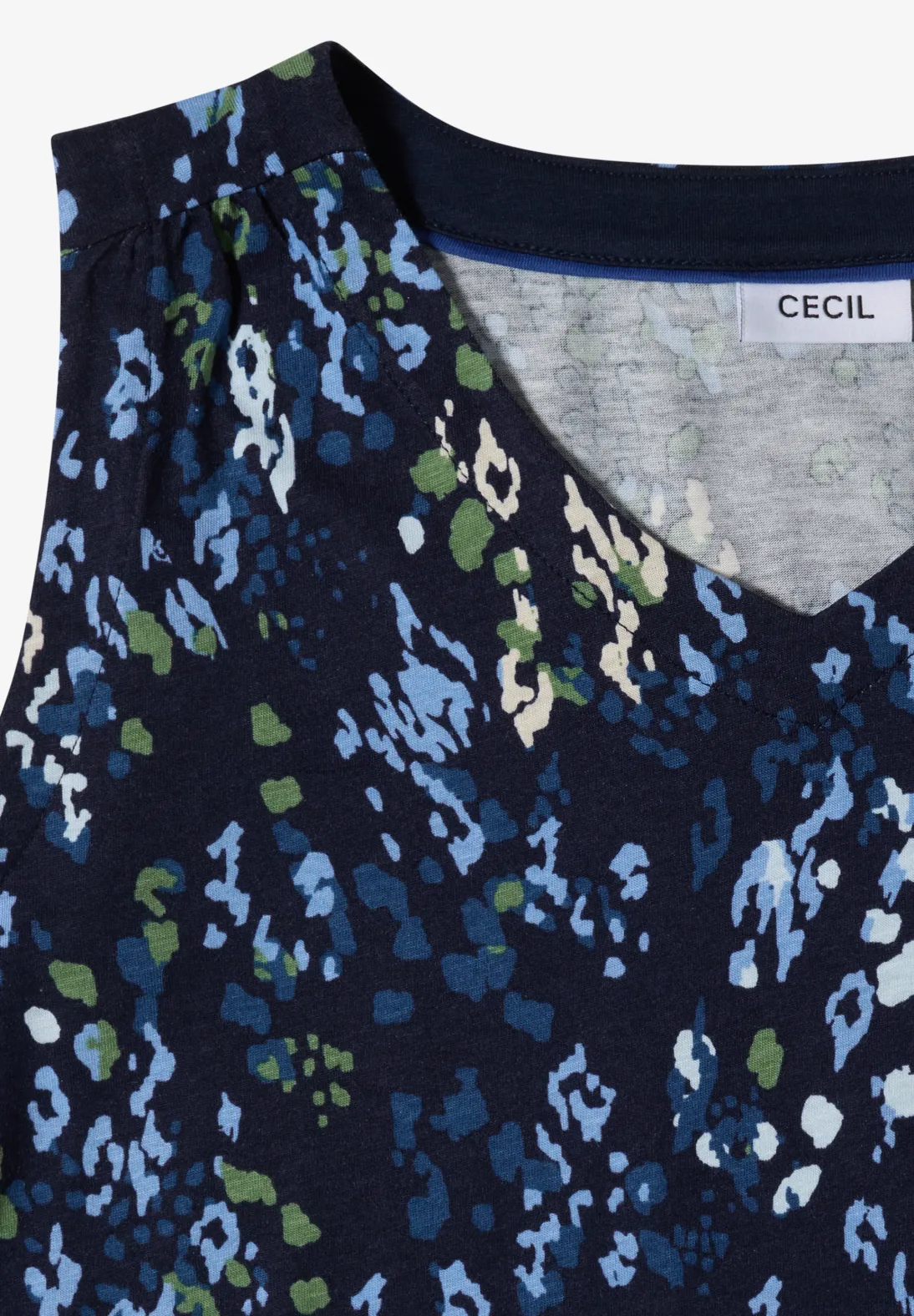 Cecil Top met Print - Urban Dark Blue