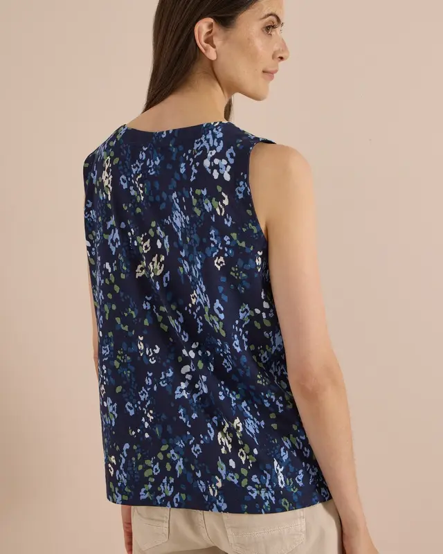Cecil Top mit Print - Urban Dark Blue