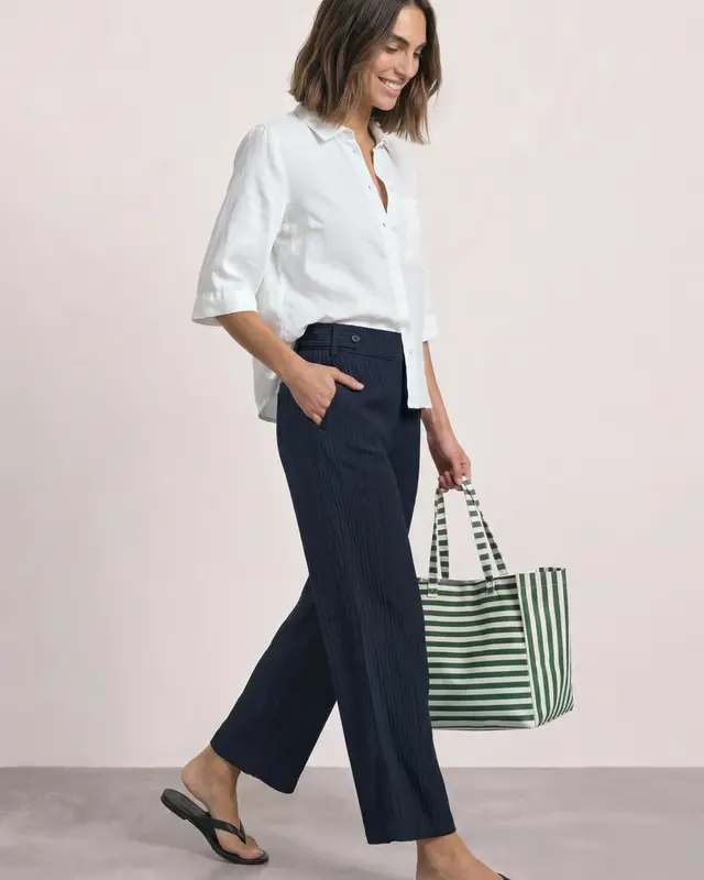 Street One Structuur Broek - Darkest Blue
