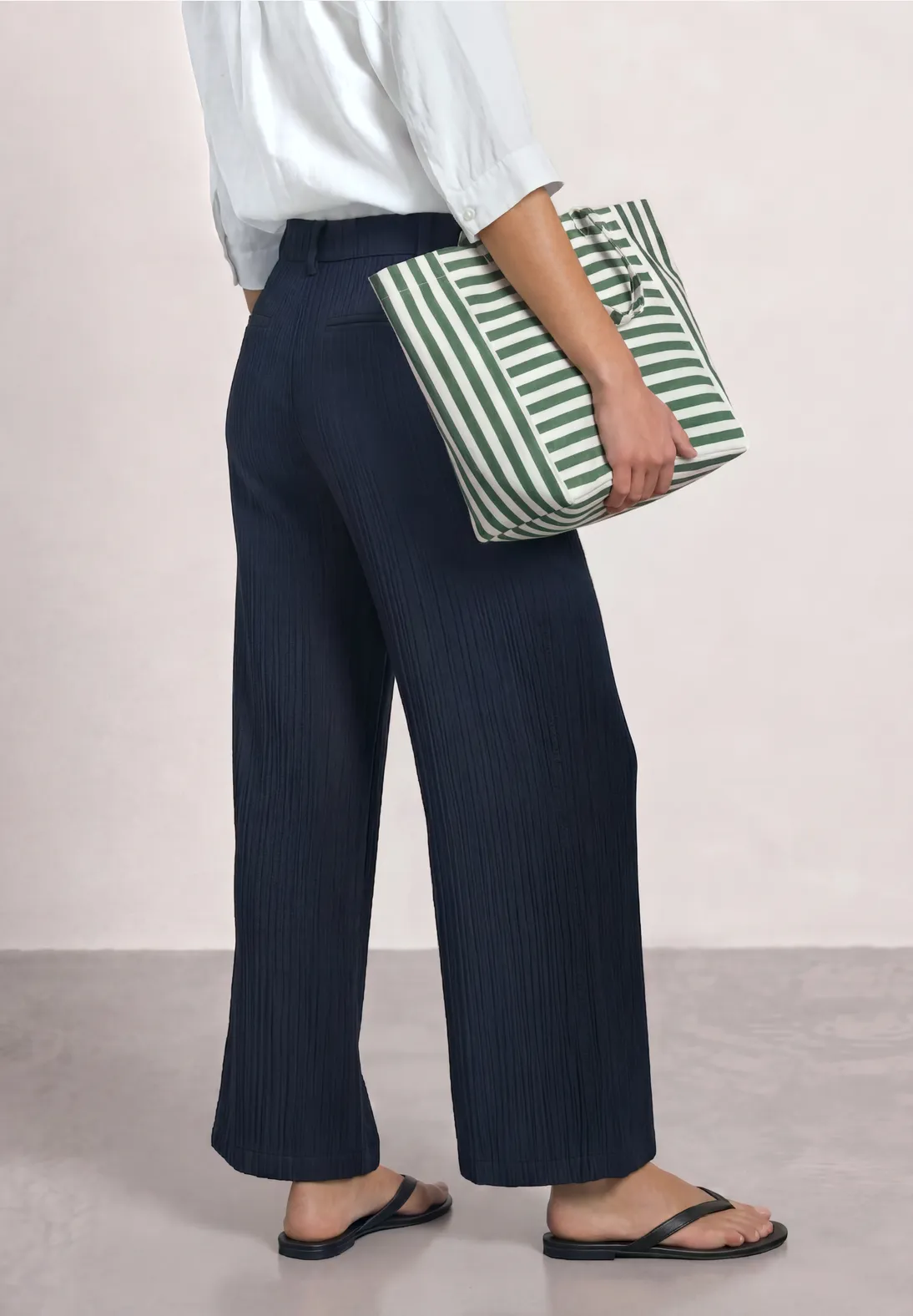 Street One Structuur Broek - Darkest Blue