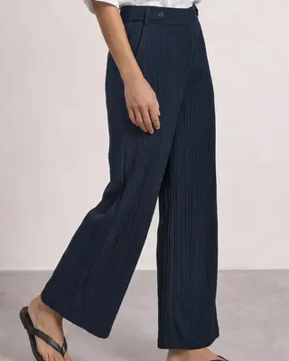 Street One Structuur Broek - Darkest Blue