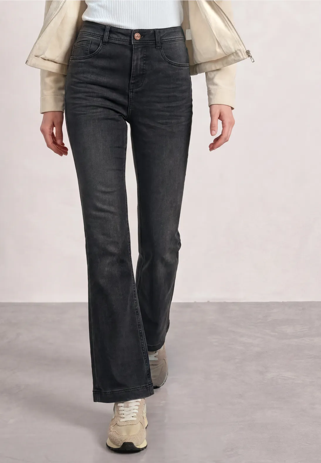 Street One Bootcut Jeans Blaire - Black Washed