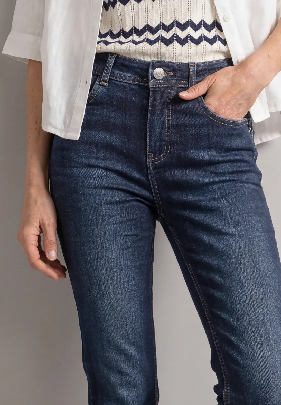 Street One Bootcut Jeans Blaire - Dark Blue Washed