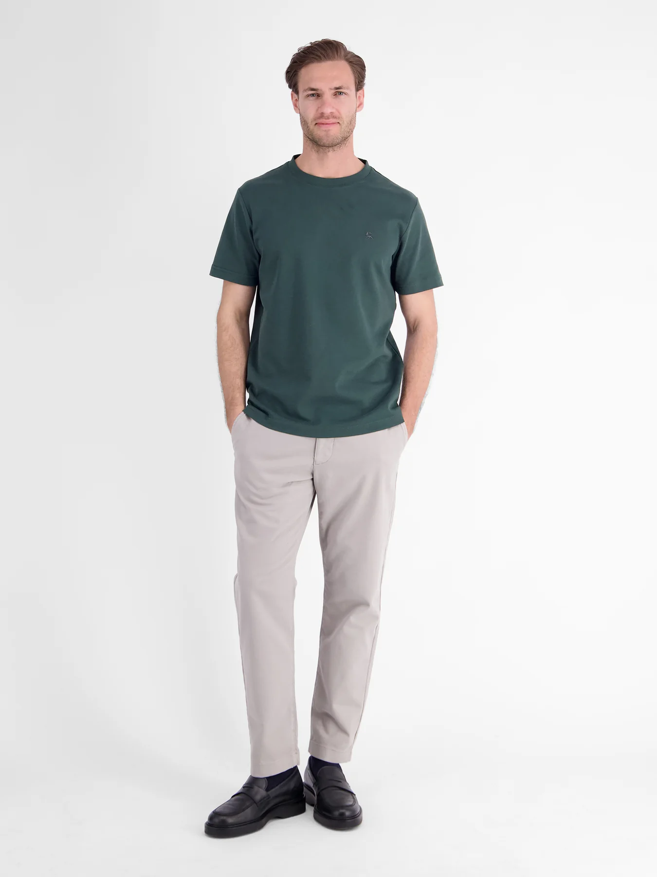 Lerros Basic T-Shirt - Cedar Green