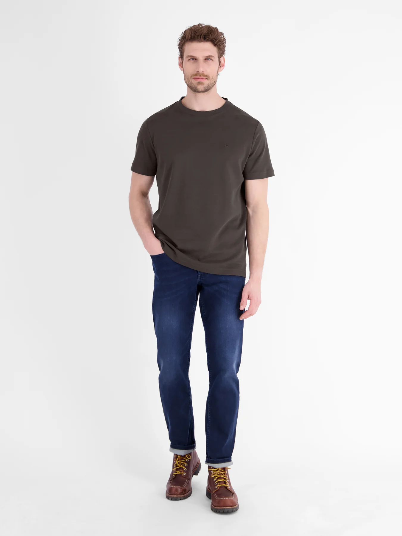 Lerros Basic T-Shirt - Timber Brown