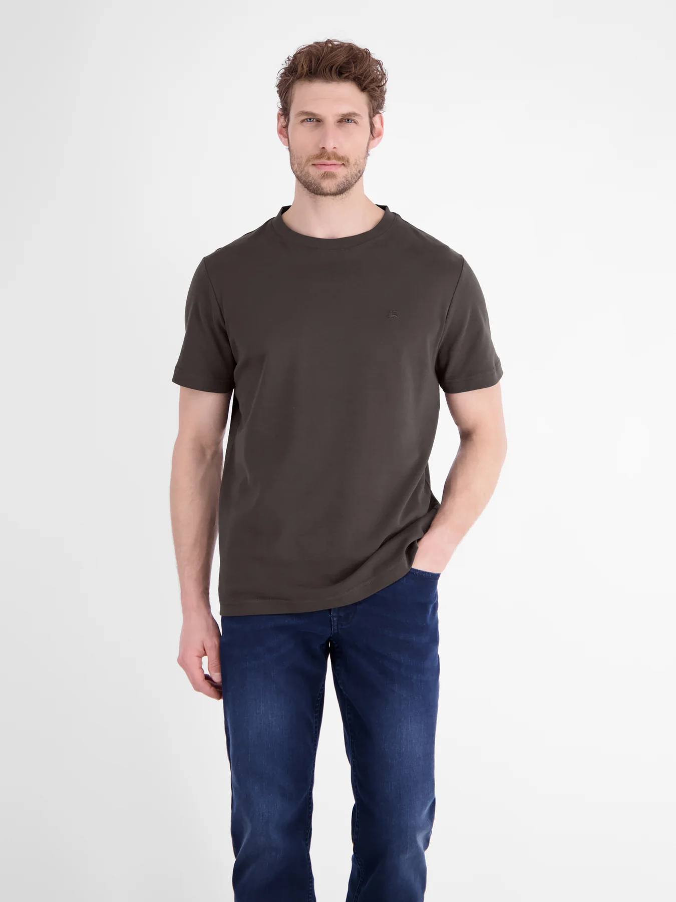 Lerros Basic T-Shirt - Timber Brown