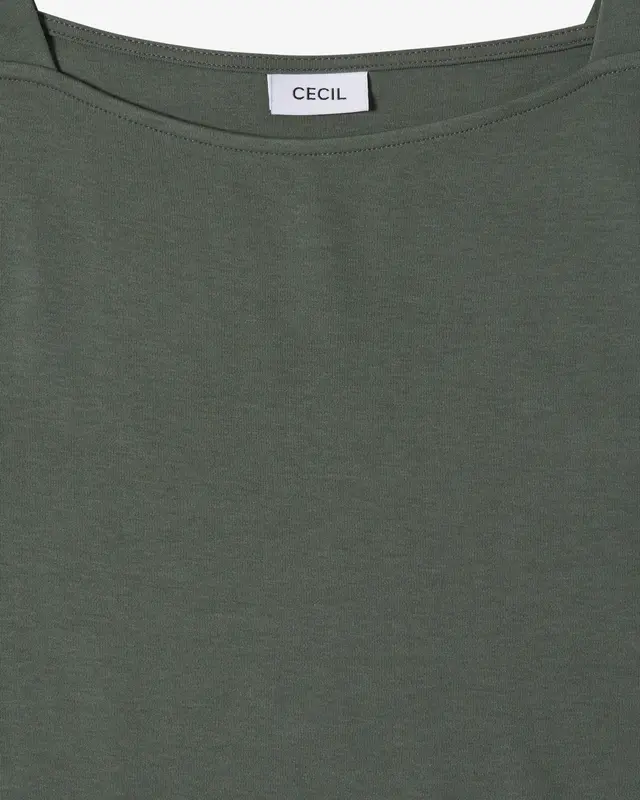 Cecil Basic Shirt- Dried Olive Green