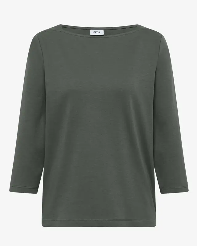 Cecil Basic Shirt- Dried Olive Green