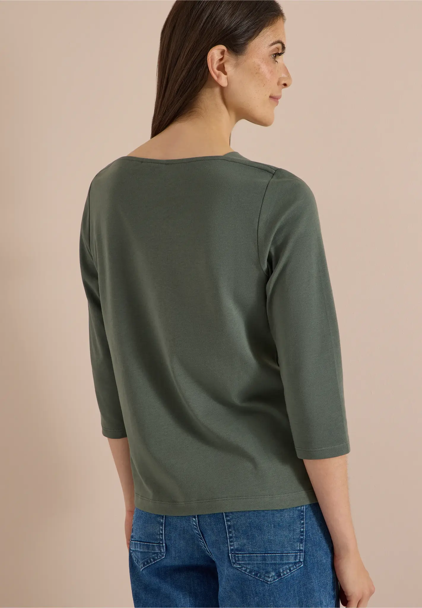 Cecil Basic Shirt- Dried Olive Green