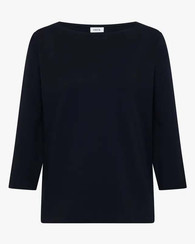 Cecil Basic Shirt, Boothals - Urban Dark Blue