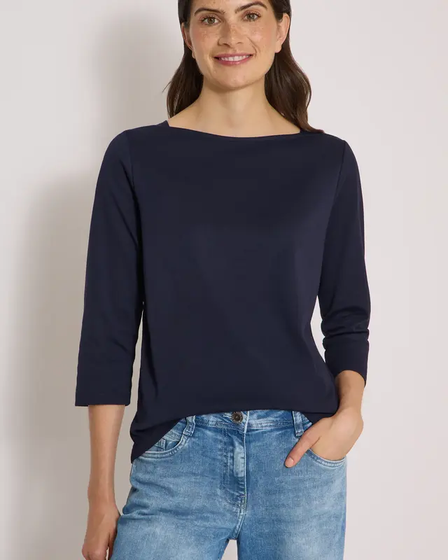 Cecil Basic Shirt- Urban Dark Blue