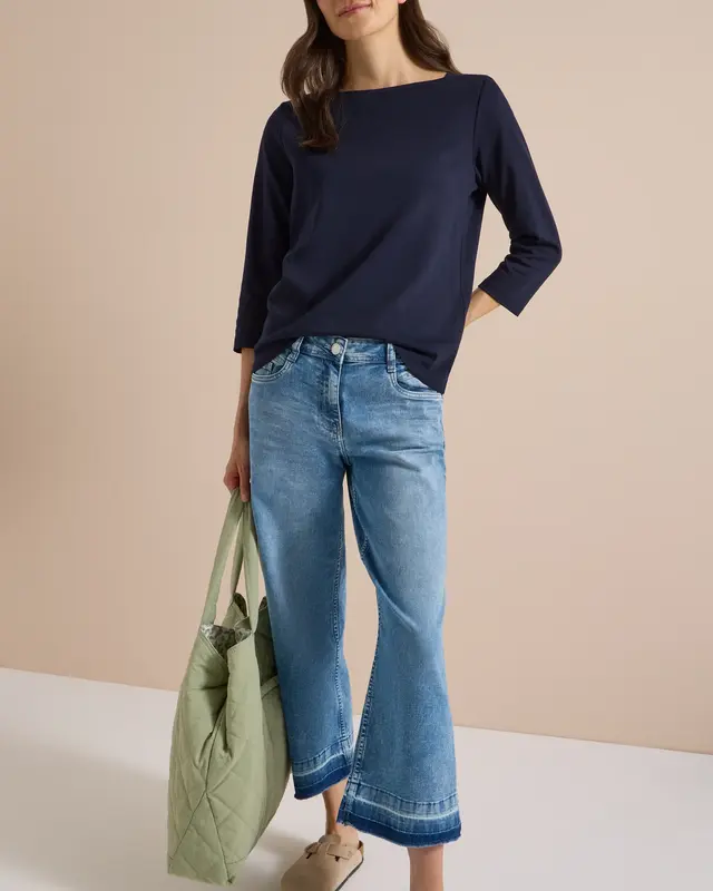 Cecil Basic Shirt- Urban Dark Blue