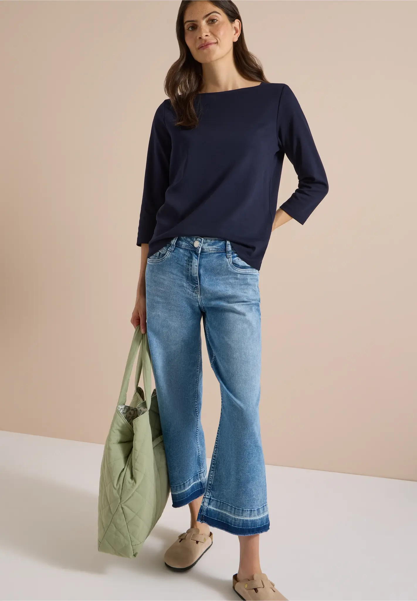 Cecil Basic Shirt- Urban Dark Blue