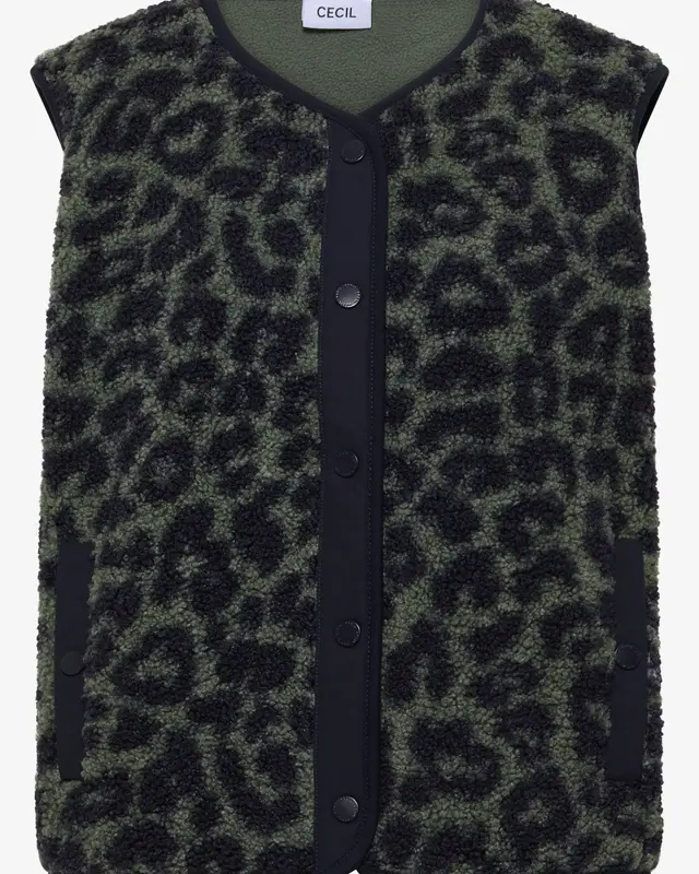 Cecil Teddy Weste - Dried Olive Green