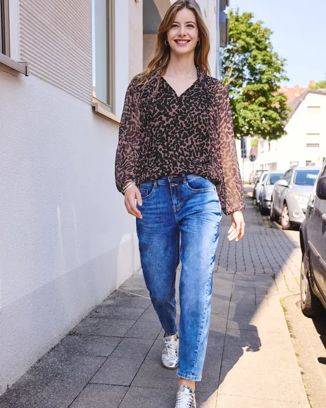 Street One Studio Chiffon Blouse - Pearly Rose