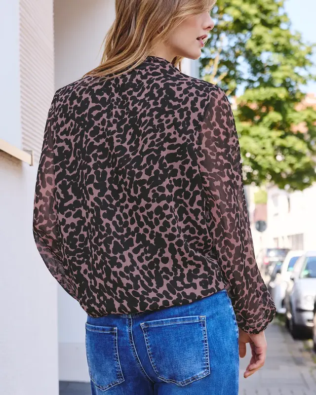 Street One Studio Chiffon Blouse - Pearly Rose