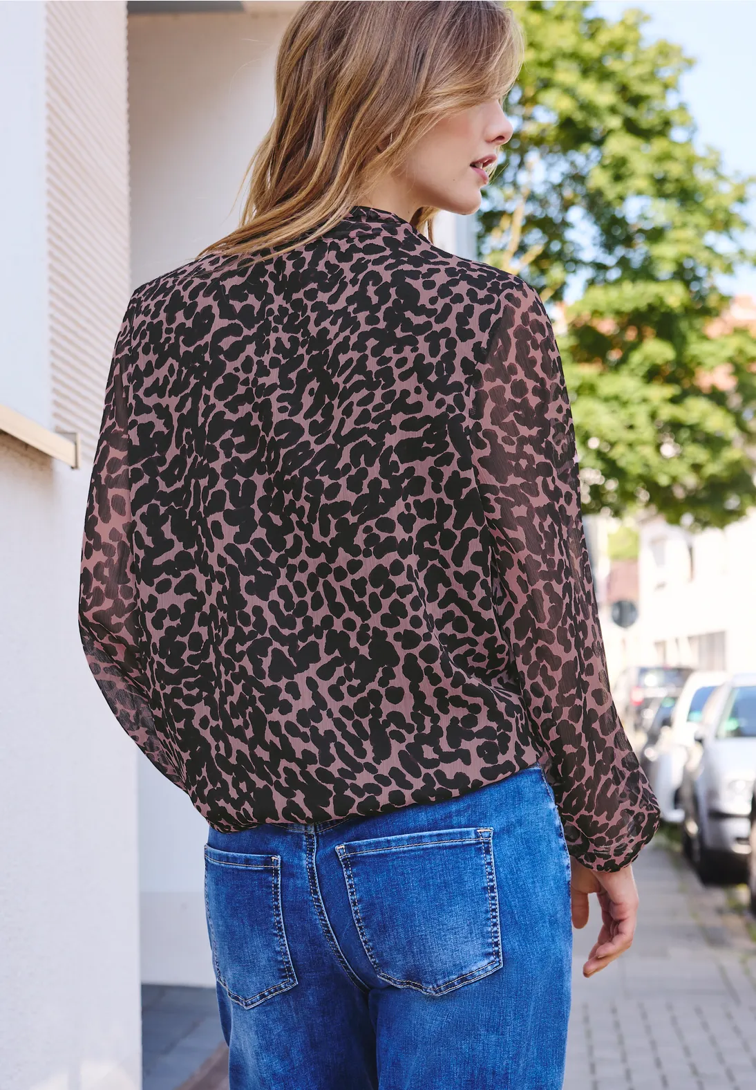 Street One Studio Chiffon Blouse - Pearly Rose
