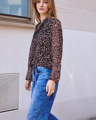 Street One Studio Chiffon Blouse - Pearly Rose